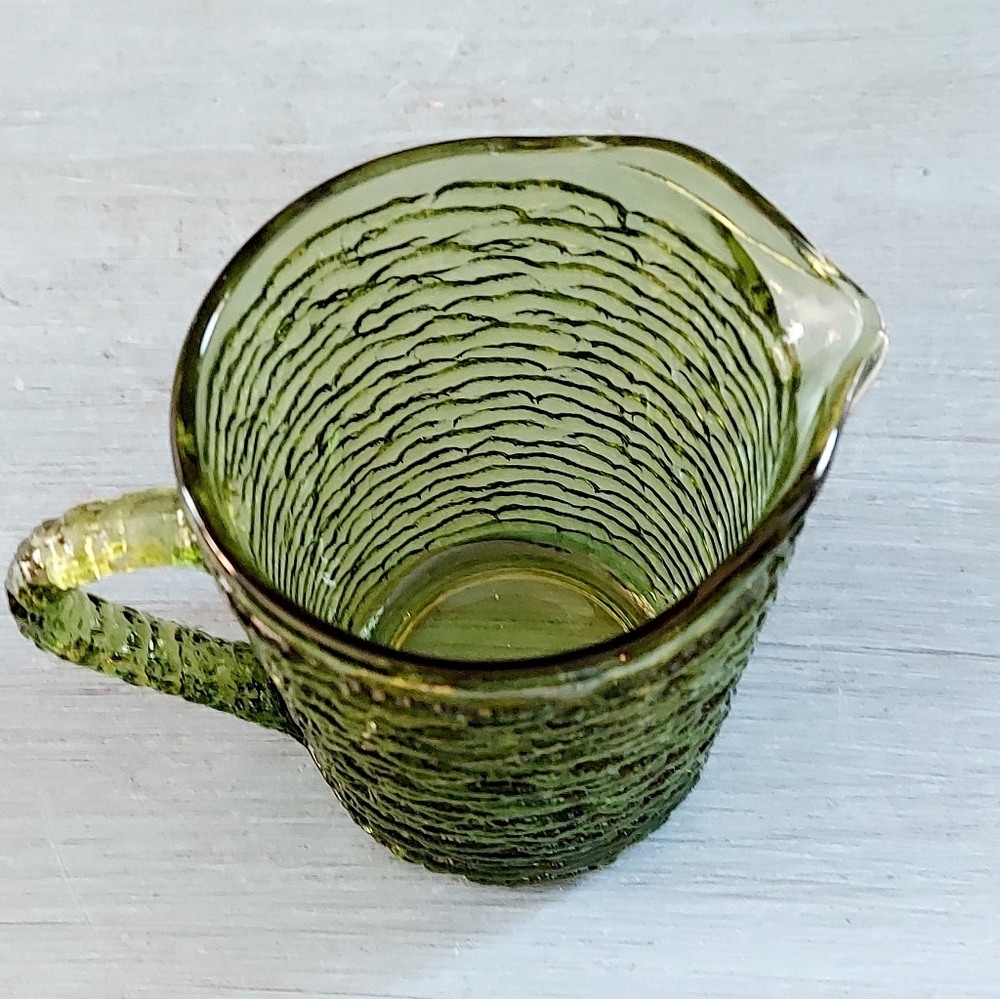 Small Pressed Glass Pitcher - Picture 5 of 8